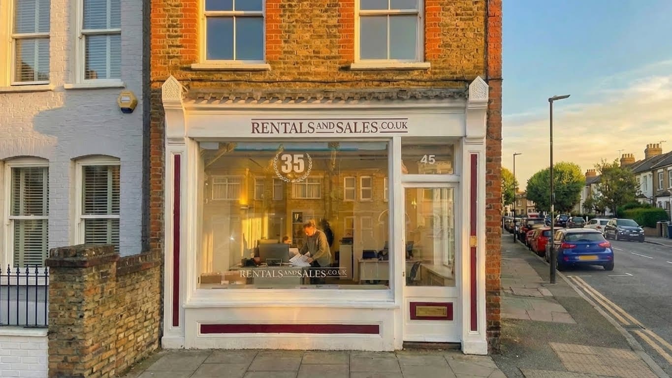 The Rentals & Sales shopfront at 45 Quicks Road, Wimbledon